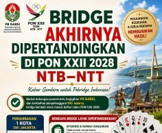 Bridge Akhirnya Dipertandingkan di PON XXII 2028 NTB–NTT