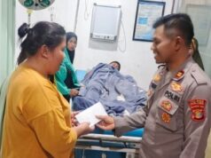 Polres Kutim Bantu Korban Terkam Buaya, Ingatkan Masyarakat Berhati-hati