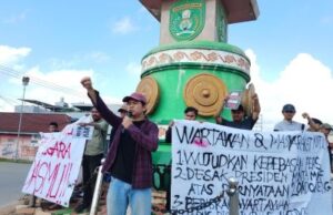 Aksi Solidaritas Pers di Kutim, Minta Presiden Prabowo Cabut Pernyataan “Londo Ireng”