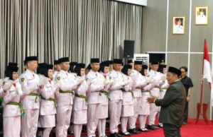 Pengukuhan 45 Paskibraka, Bupati HST : Ini Momentum Penting yang Harus Diemban dengan Segenap Jiwa Raga