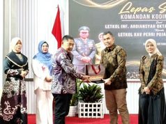 Lepas Sambut Dandim 1002/HST, Bupati Rizal : Selamat Datang Letkol Perri Pujarama, Selamat Jalan Letkol Ardiansyah Okta