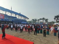 Ribuan Warga Meriahkan Kawasan Olahraga Kudungga